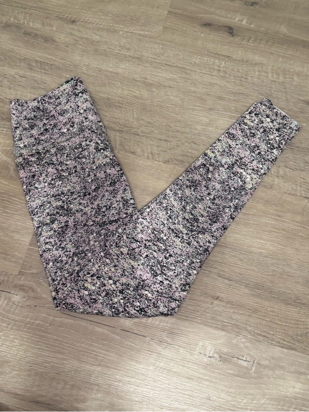 Fabletics Abstract Speckled Pink Leggings
